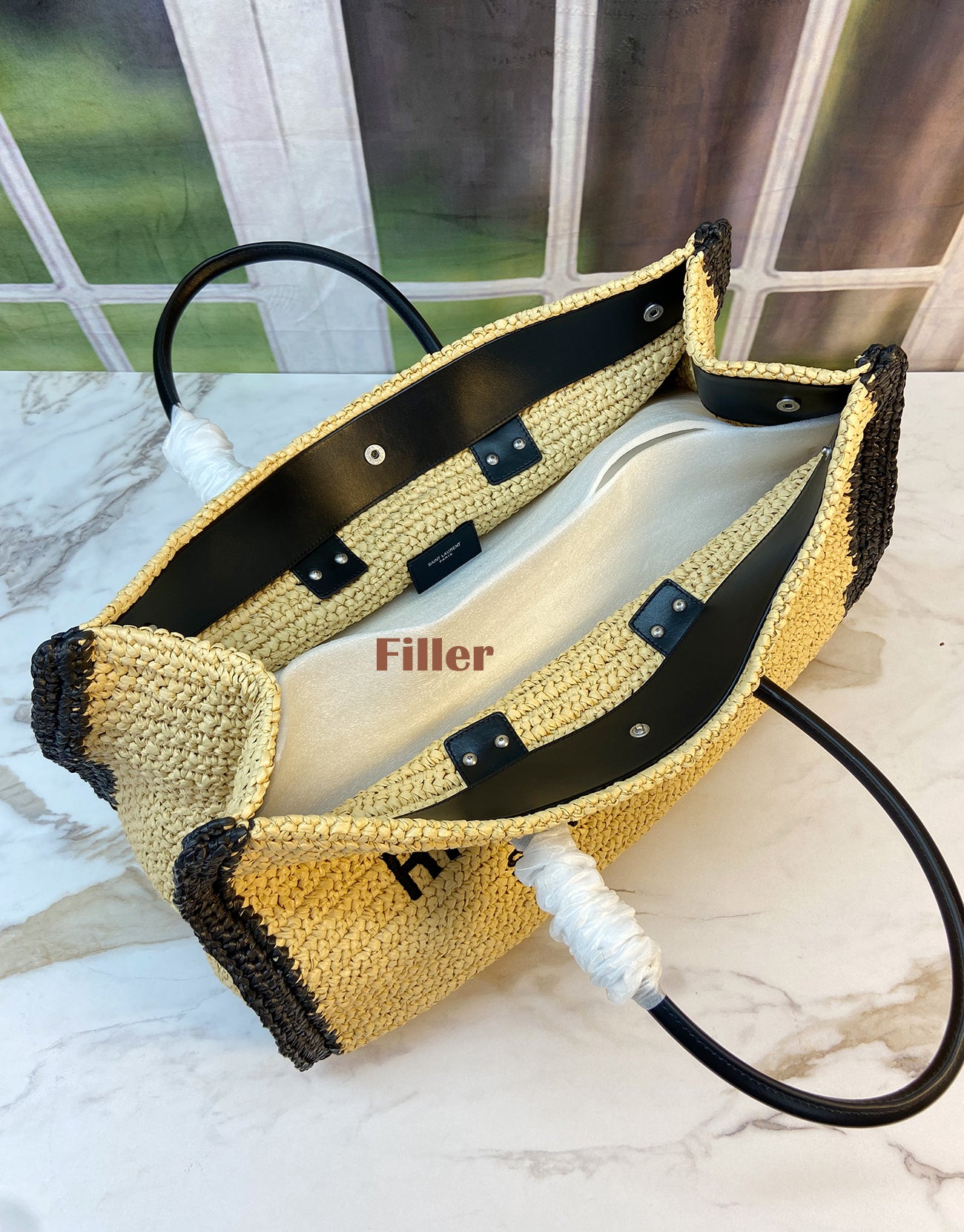 RIVE GAUCHE TOTE BAG IN RAFFIA