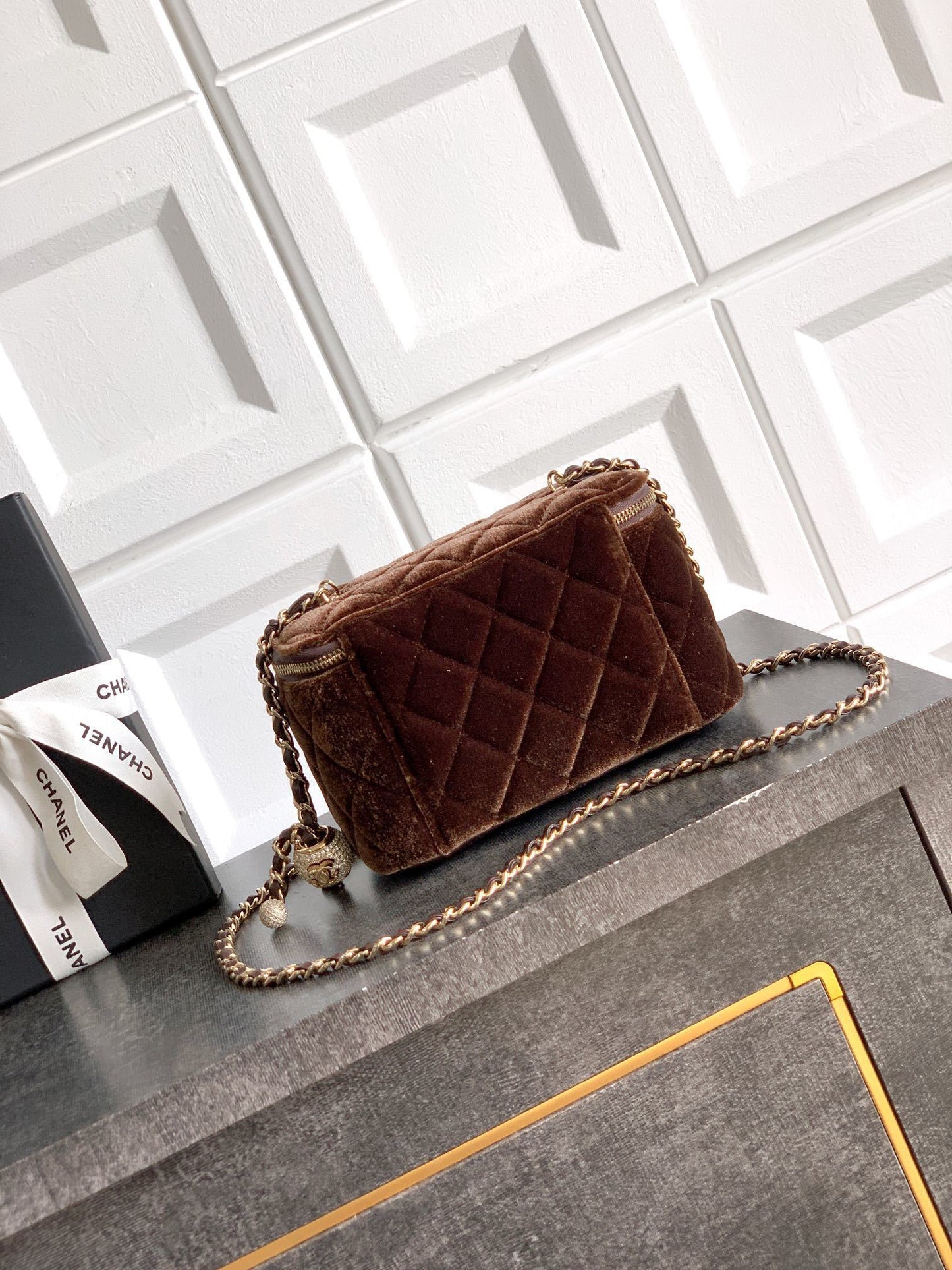Chanel Mini Vanity Suede bag