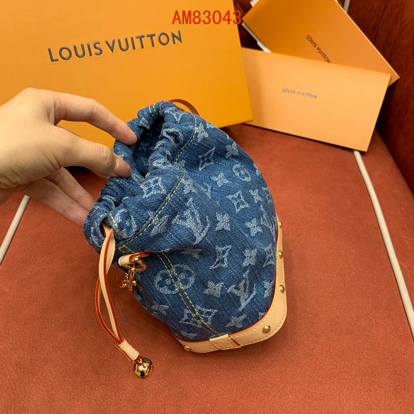 Louis Vuitton Nano Noé denim
