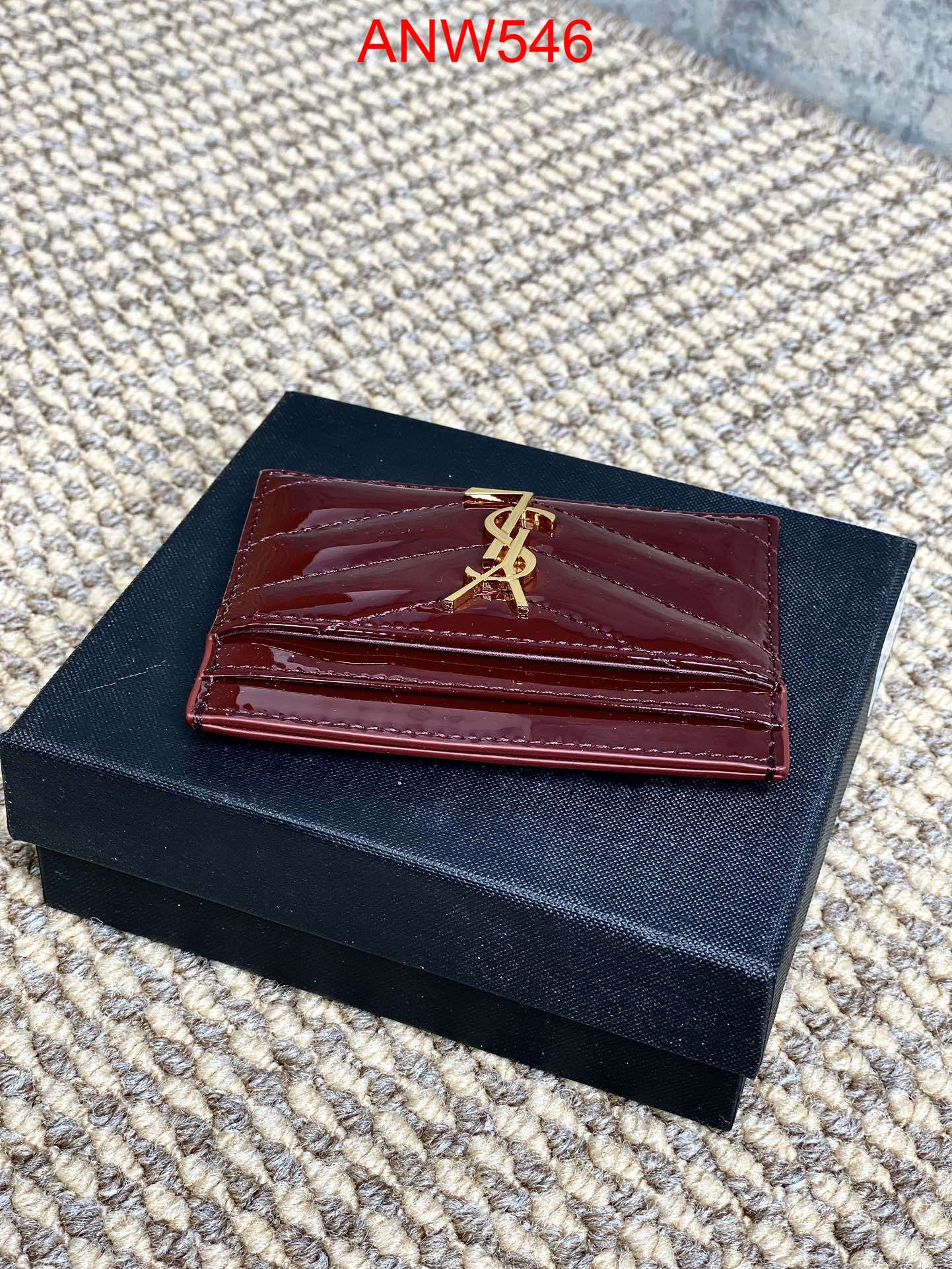 YSL Patent leather card holder