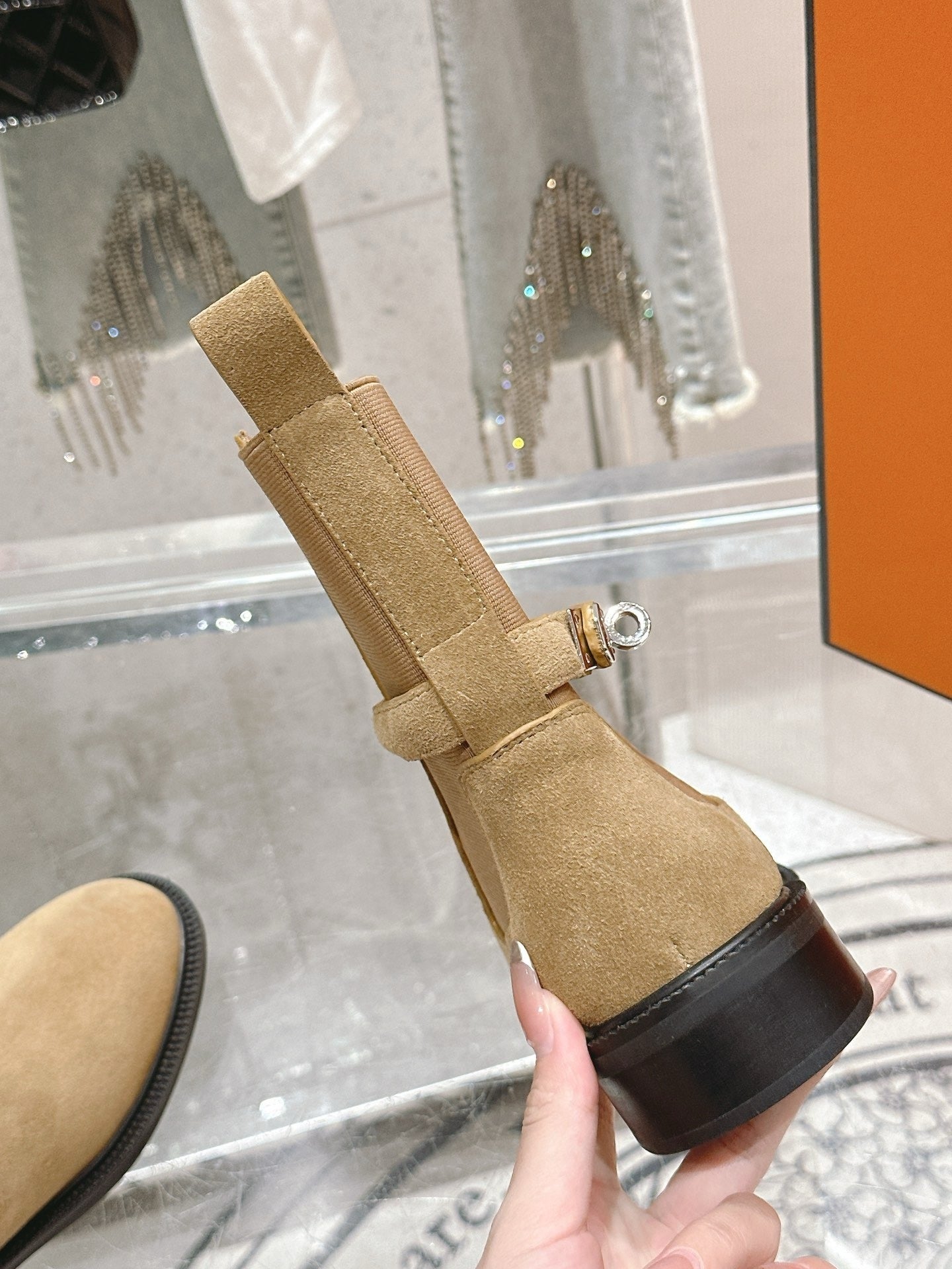 Hermes Suede Boots