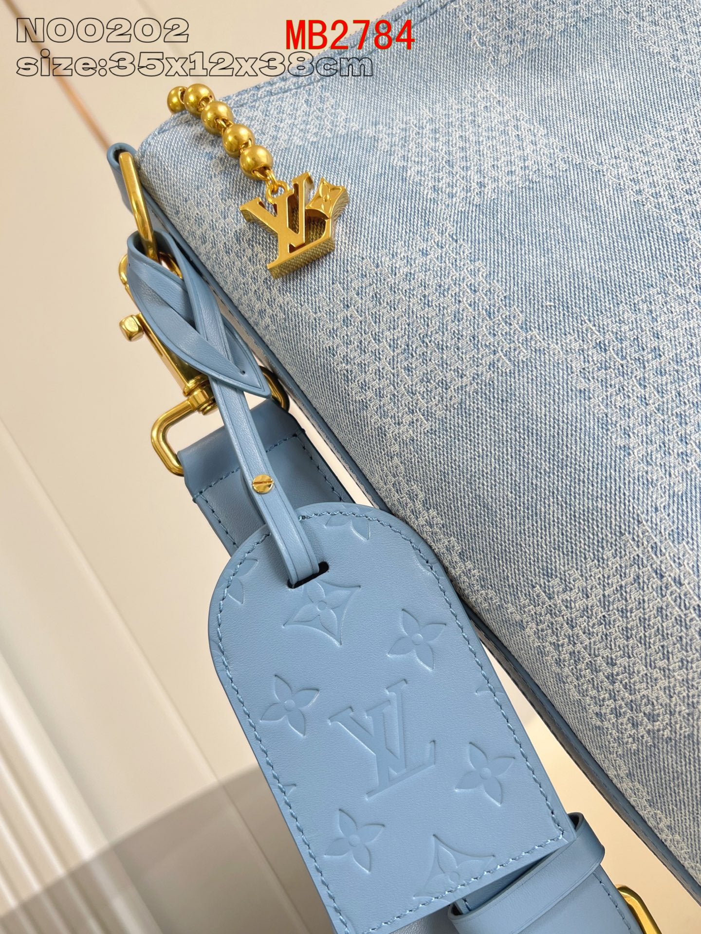 Louis Vuitton Louis Vuitton Vagabond Hobo denim G69