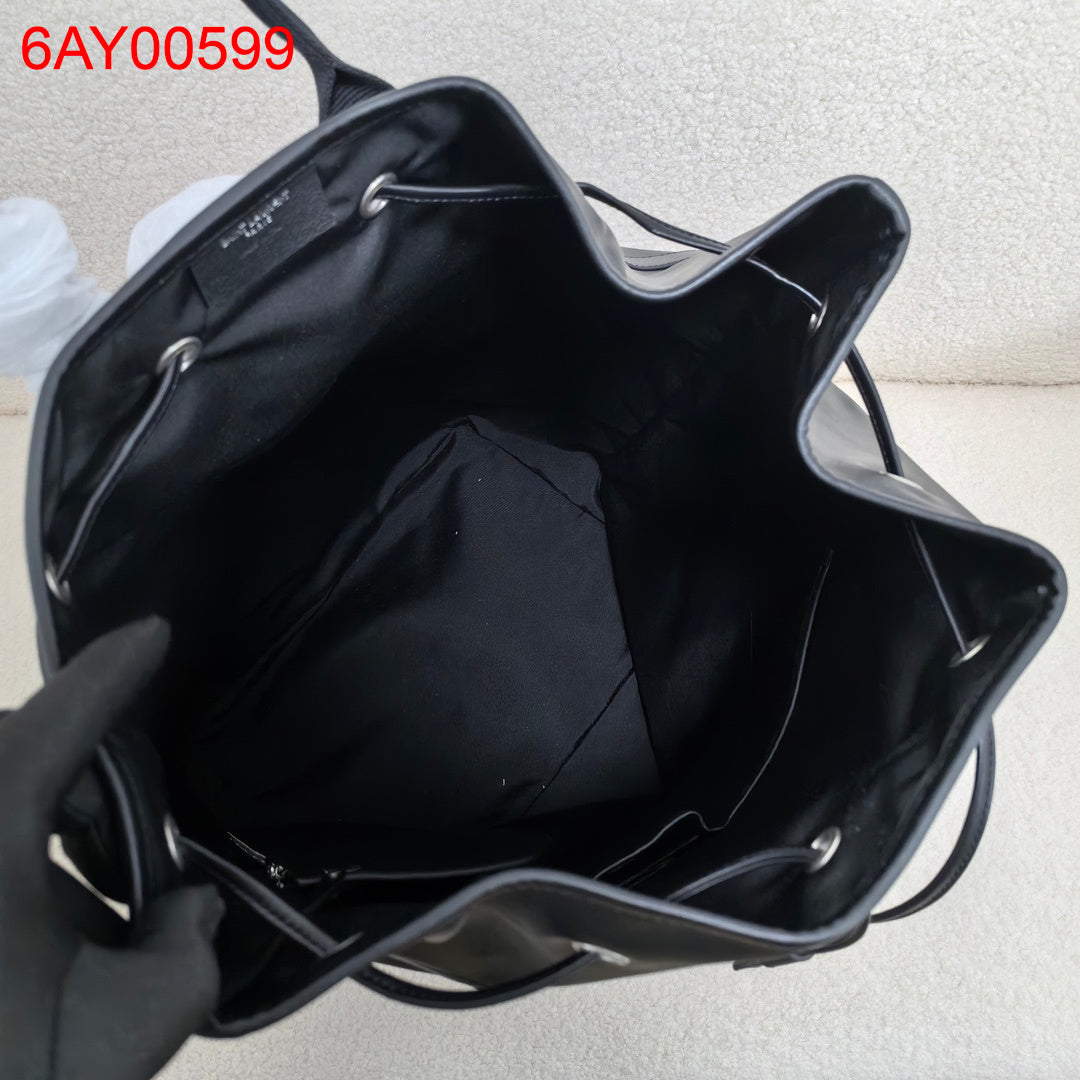 YSL Rive Gauche leather backpack