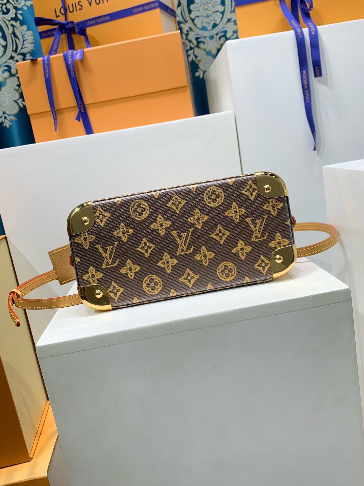 Louis Vuitton Alma Trunk BB Monogram Origine Canvas
