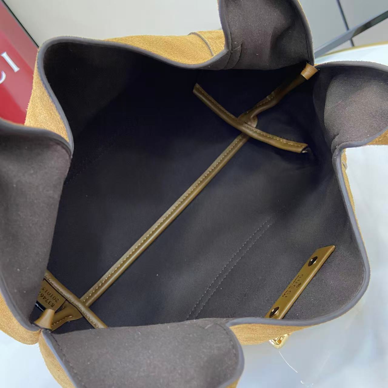 Gucci Softbit Medium suede bag