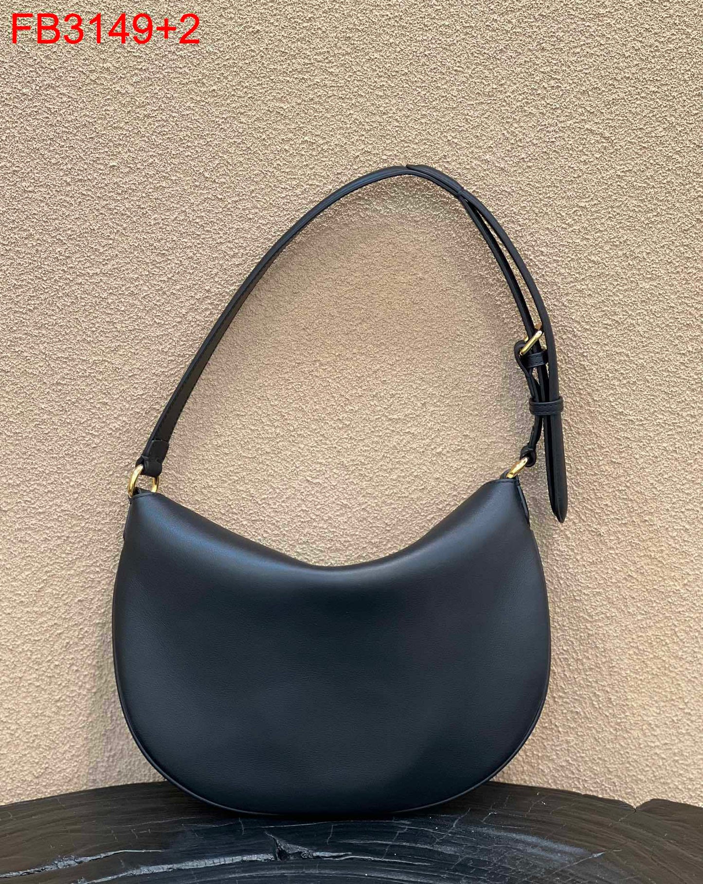 Fendi Croissant leather bag