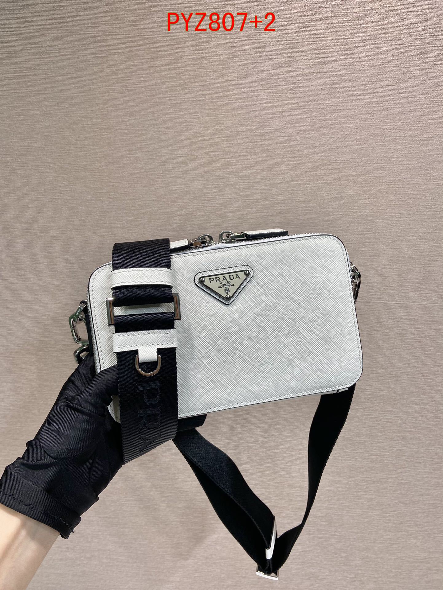 Prada Brique Saffiano leather bag