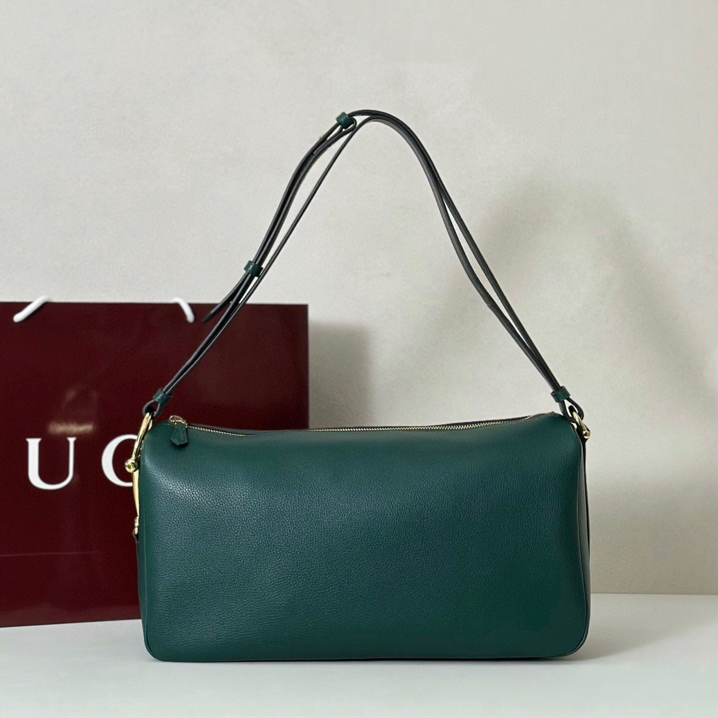 Gucci GG Large  Half Horsebit leather