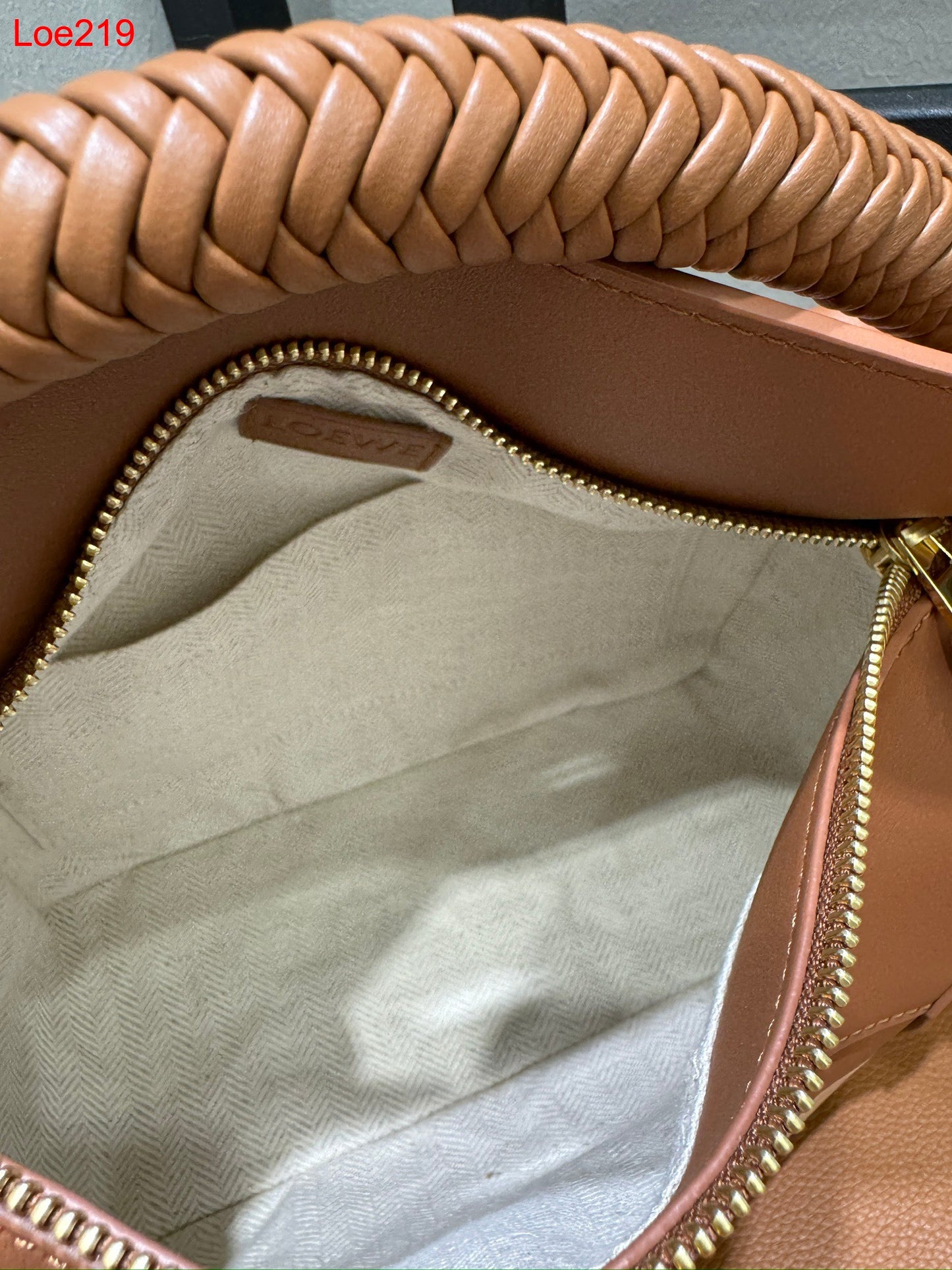 Loewe Puzzle braided-handle panelled tote bag