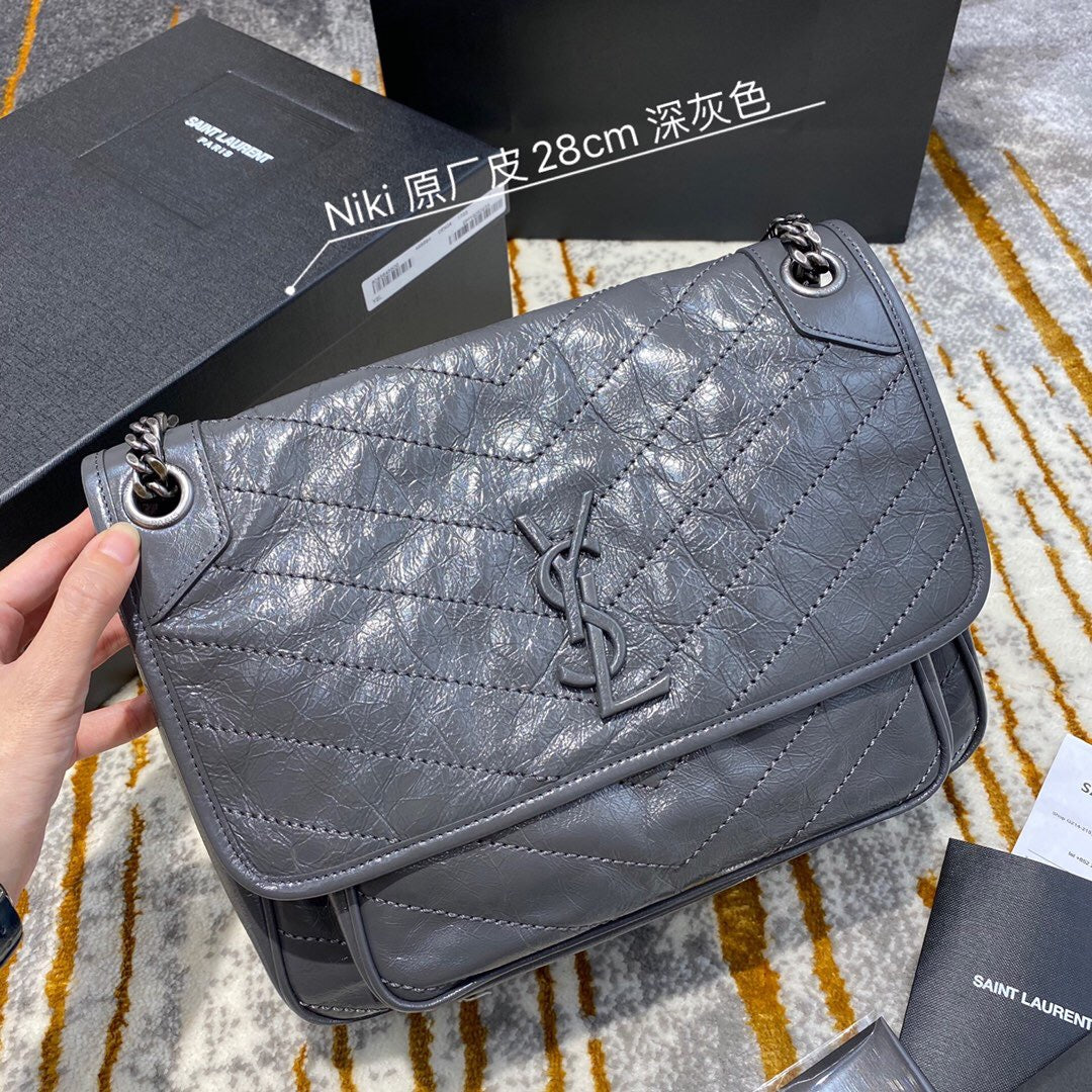 YSL Medium Niki Vintage leather