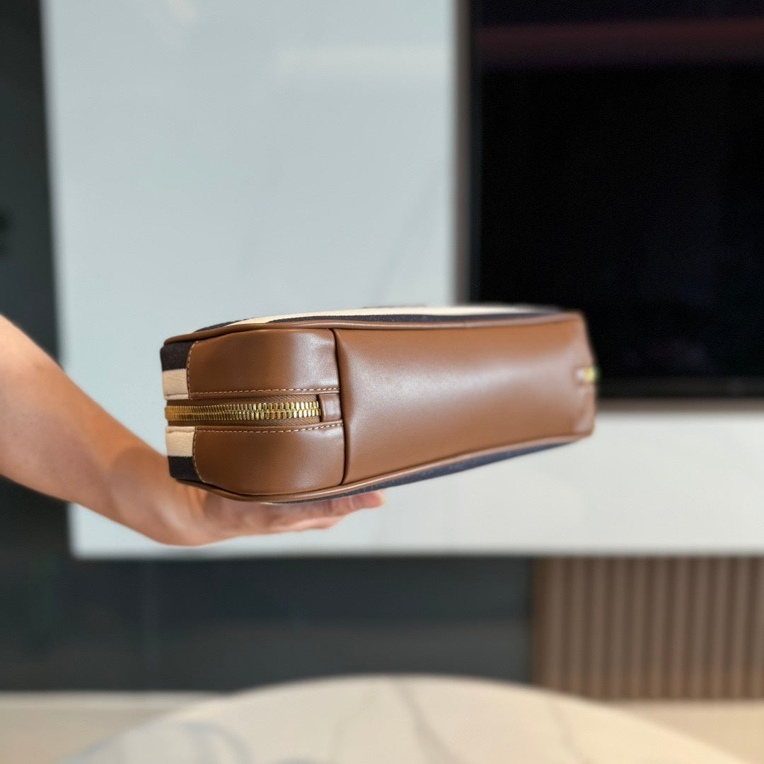 Miu Miu Beau Small canvas and leather bag