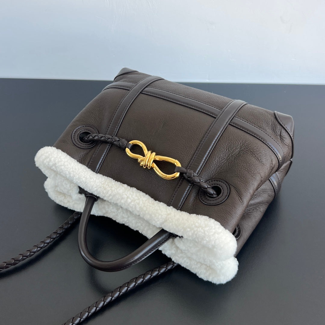 Bottega Veneta Andiamo Small Teddy bag