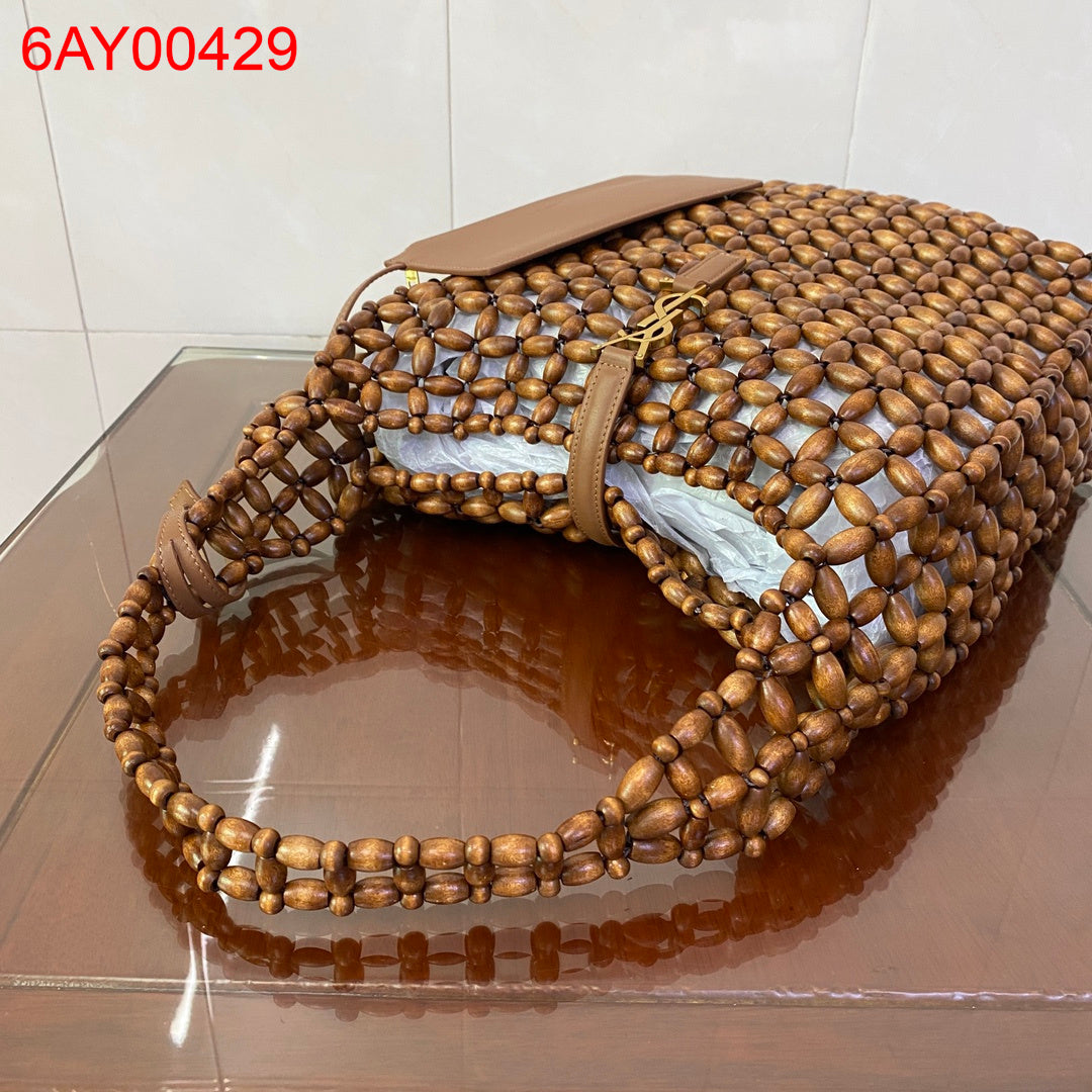 YSL LE 5 À 7 large in wood beads
