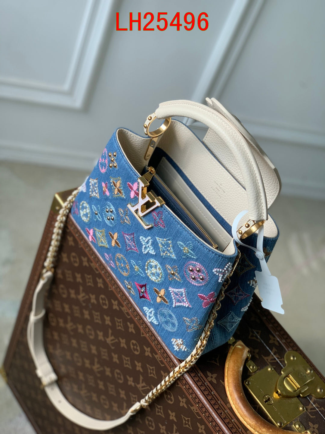 Louis Vuitton Capucines Mini  in Monogram denim