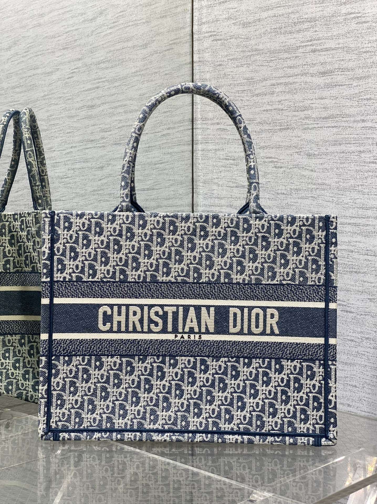 Dior Book Tote Denim Medium and Mini