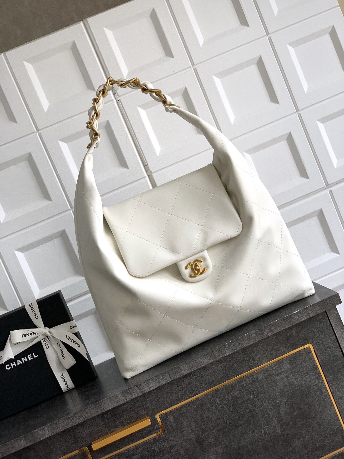 Chanel Leather Large Hobo bag