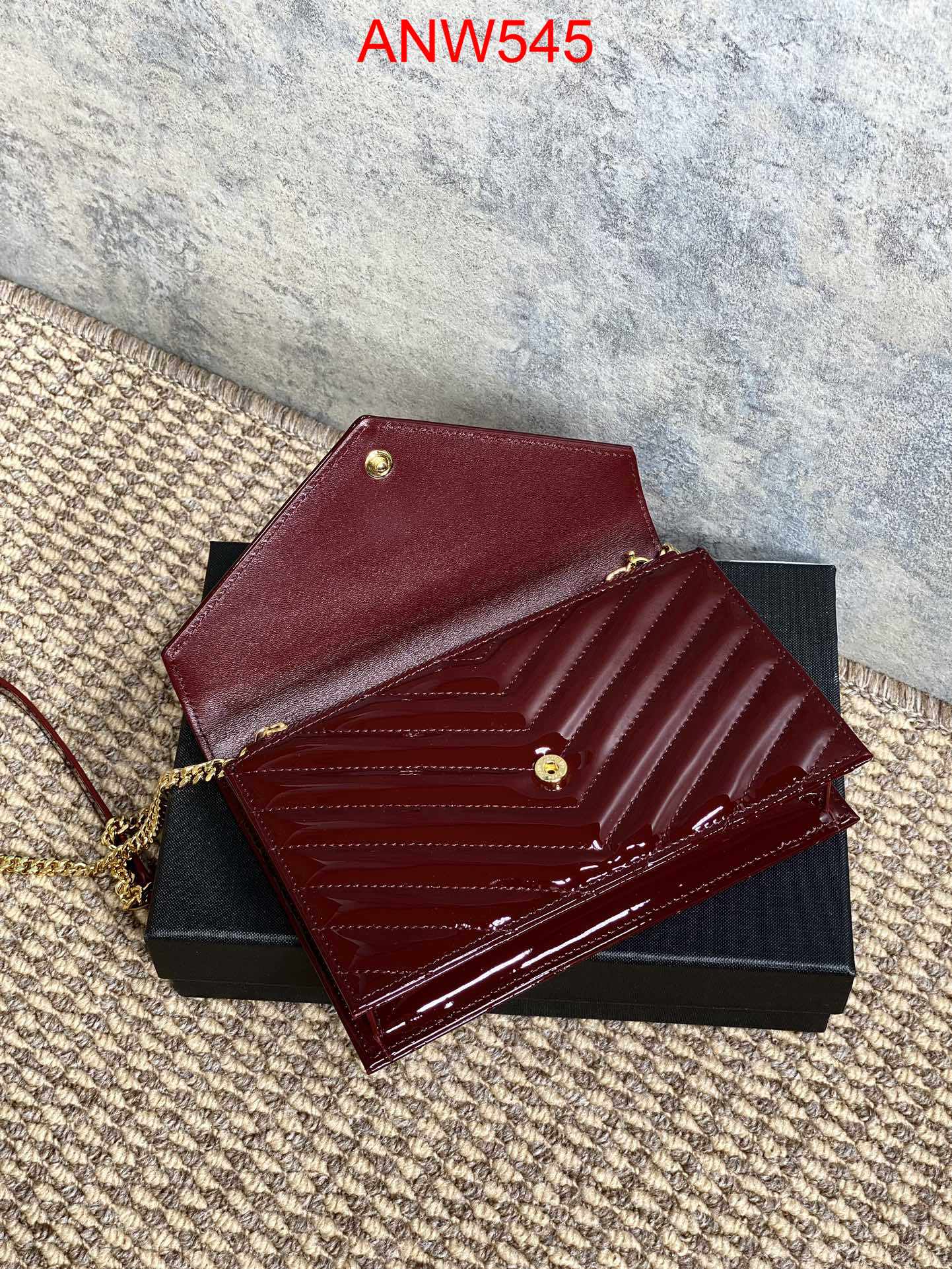 YSL Patent leather Card case wallet