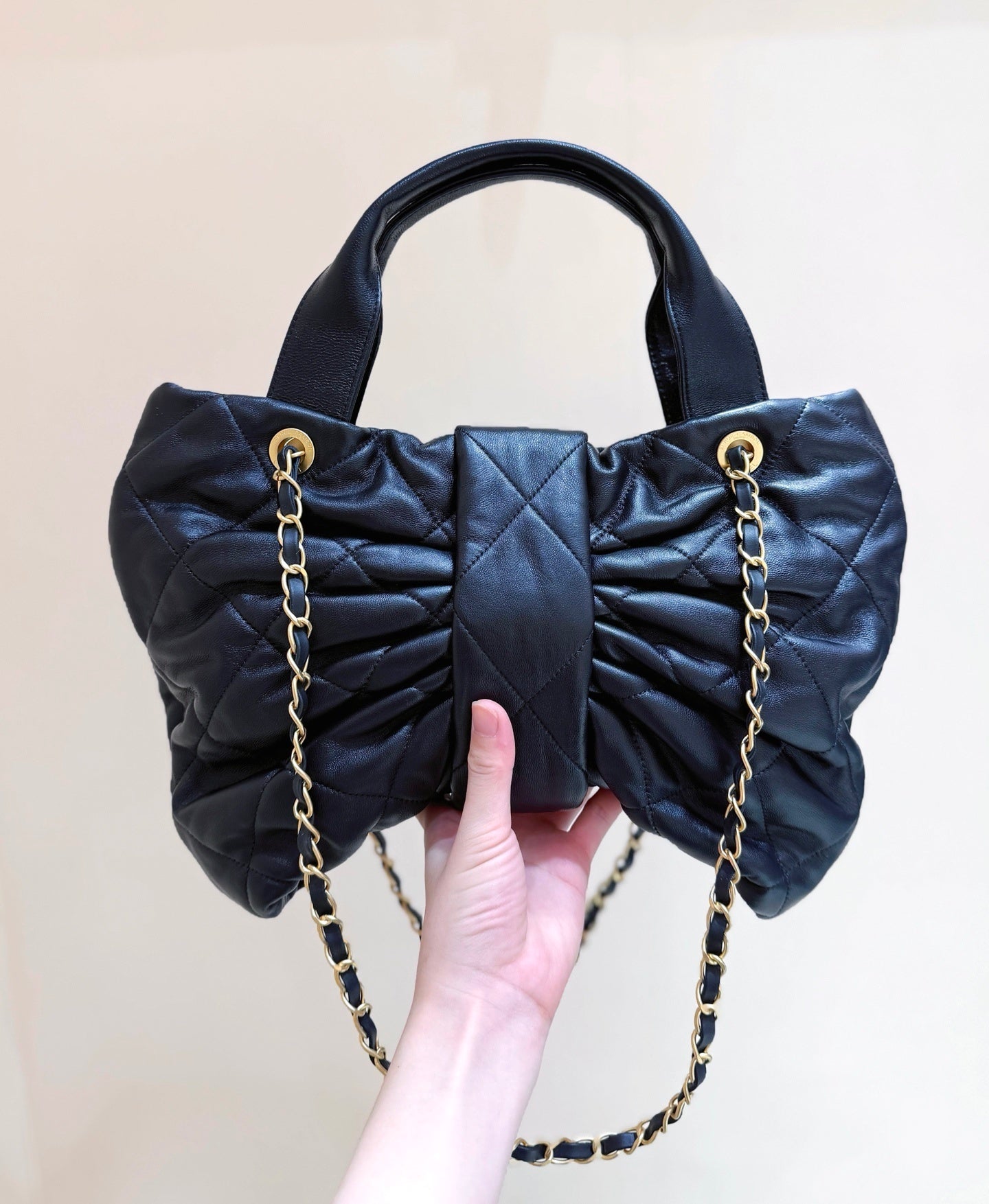 Chanel Large Leather Bow bag