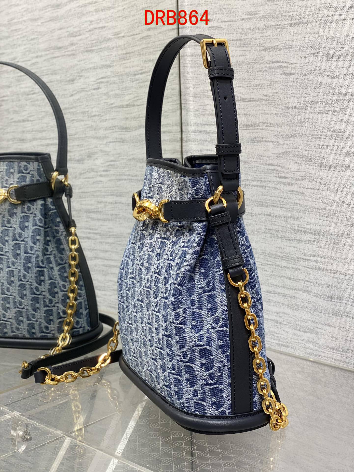 Dior Denim Bucket bag