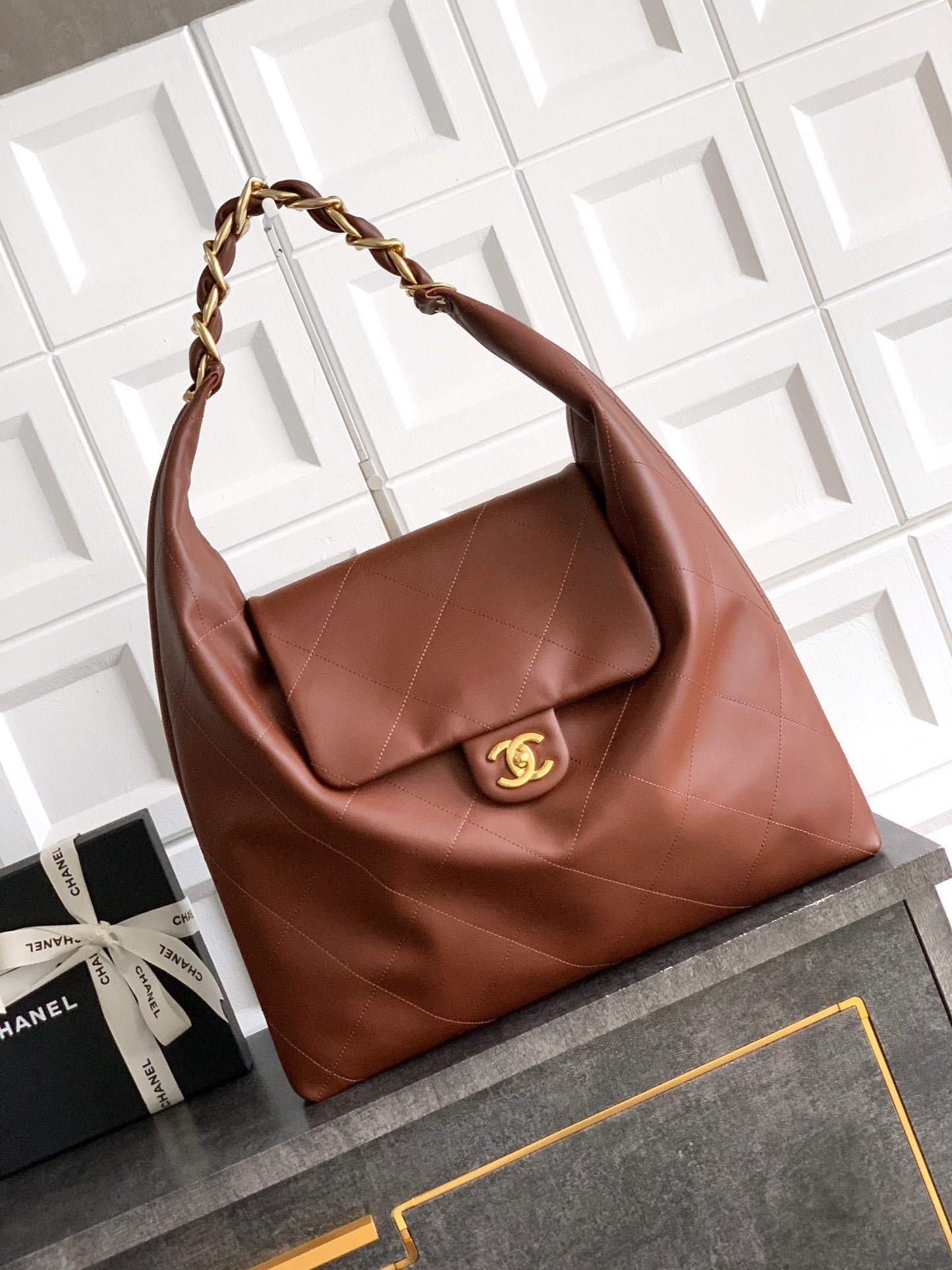 Chanel Leather Large Hobo bag