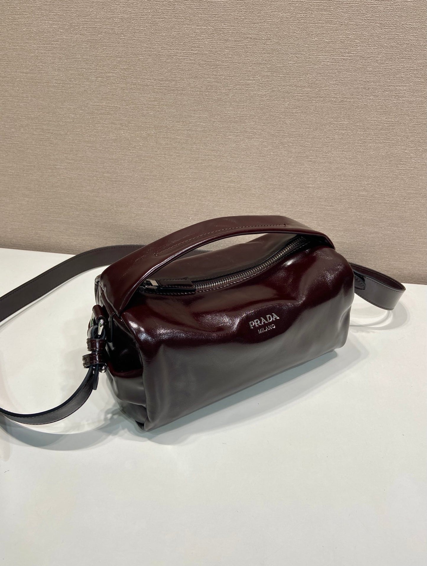 Prada nappa leather shoulder bag