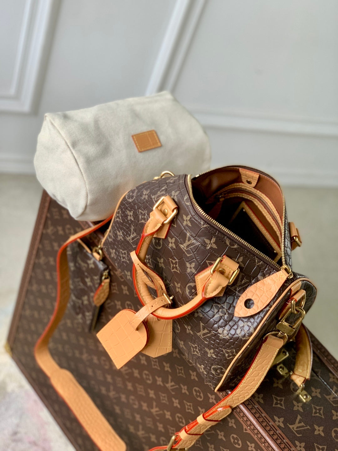 Louis Vuitton Speedy 25 Pharell Williams Crocodile leather