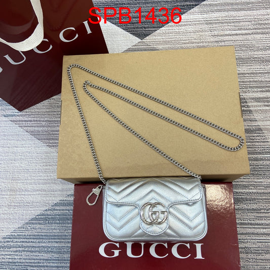 Gucci Marmont super mini silver edition