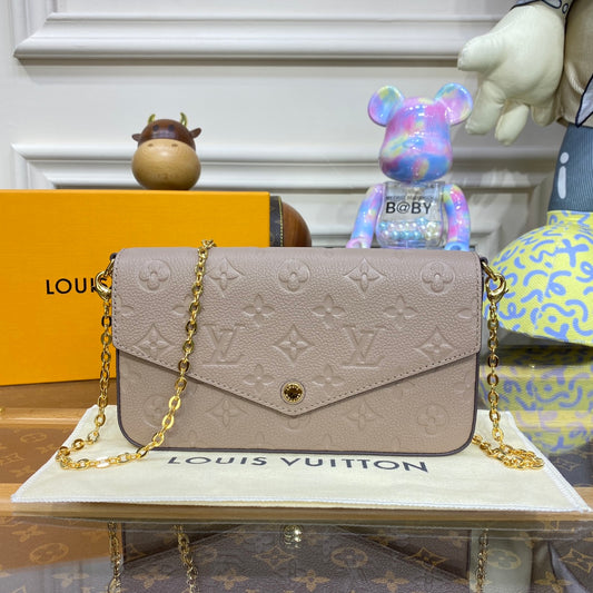 Louis Vuitton Felicie Pochette Empreinte Leather