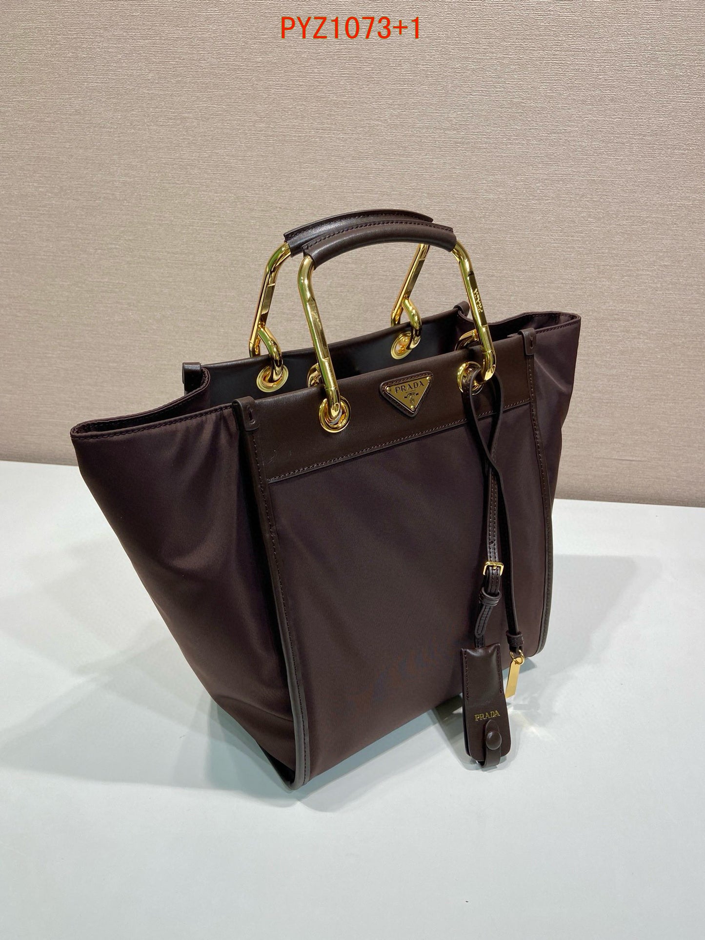 Prada Medium Re-Nylon and leather tote bag