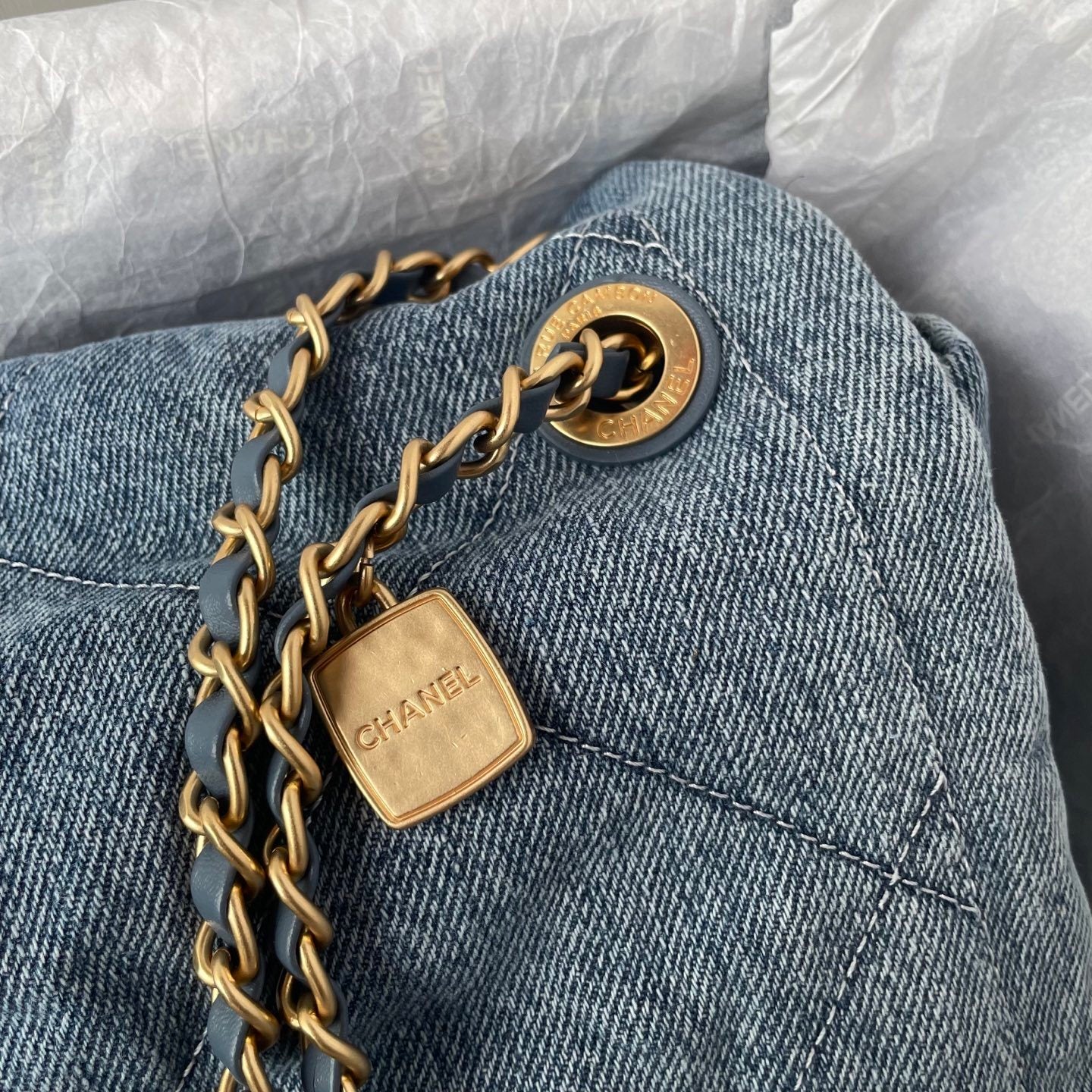 Chanel Maxi denim flap bag