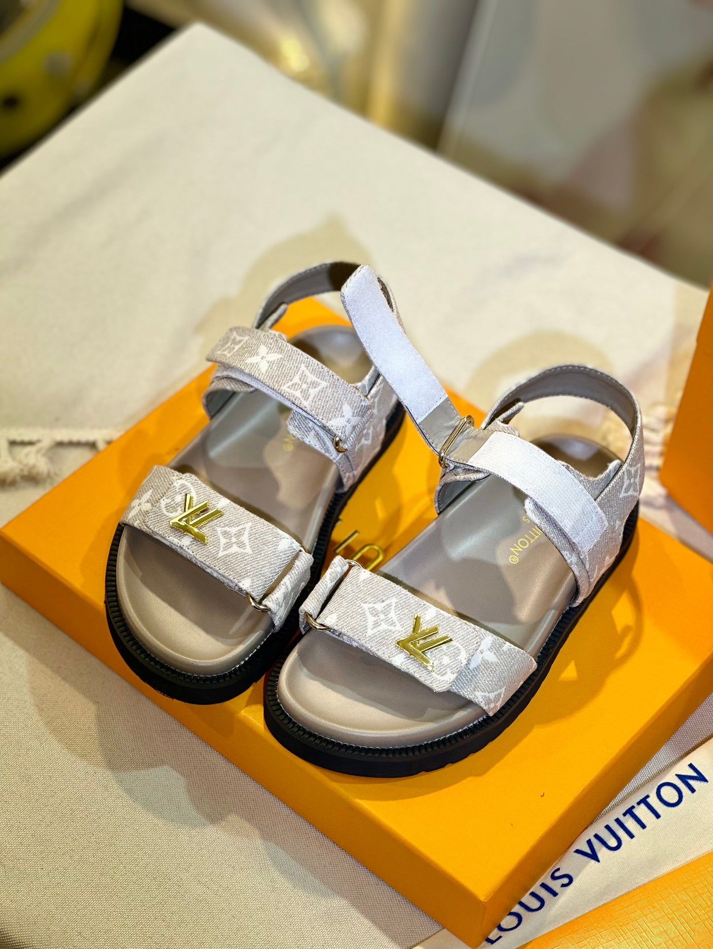 Louis Vuitton Denim Sandals