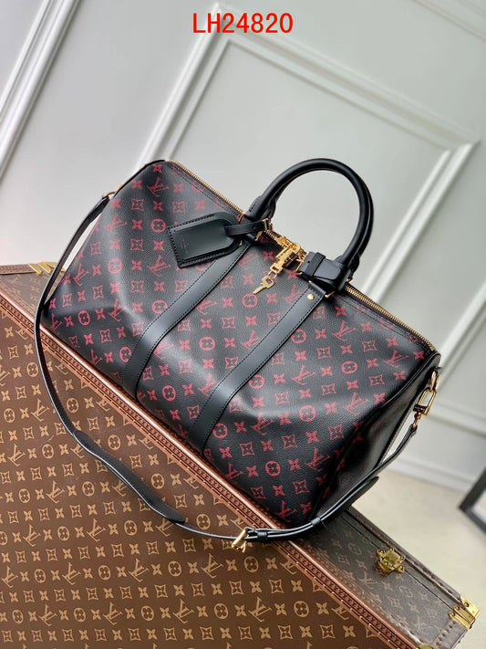 Louis Vuitton Keepall Bandoulière Tomette Canvas 45