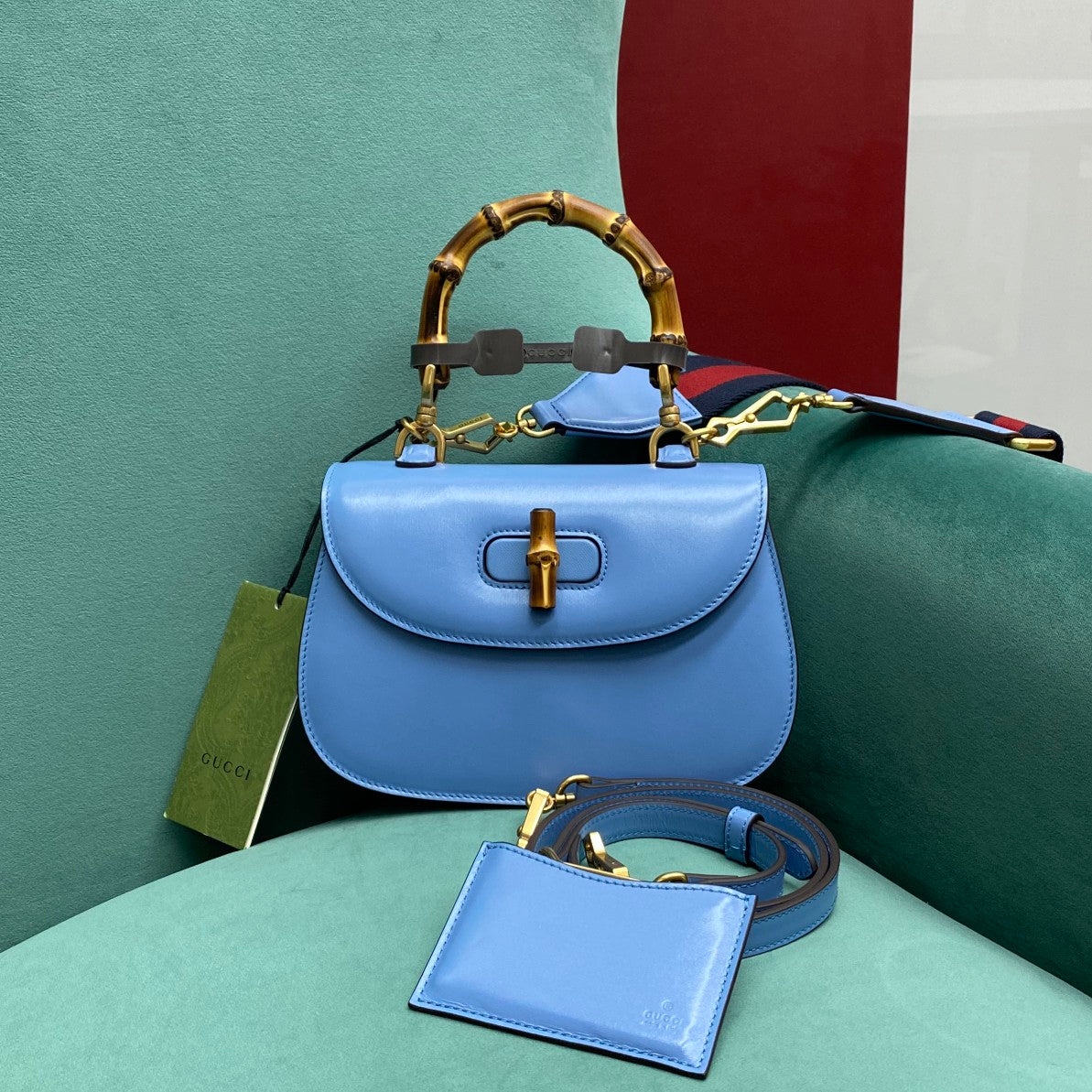 Gucci BAMBOO 1947 SMALL TOP HANDLE BAG