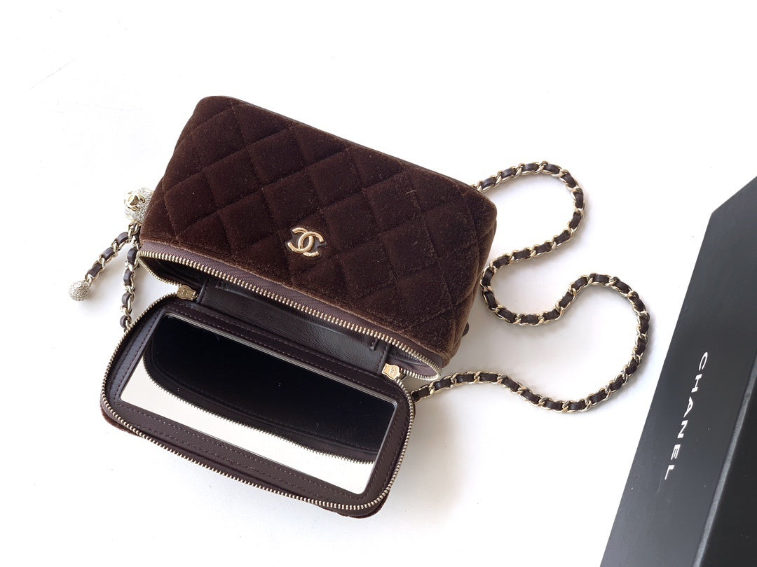 Chanel Mini Vanity Suede bag