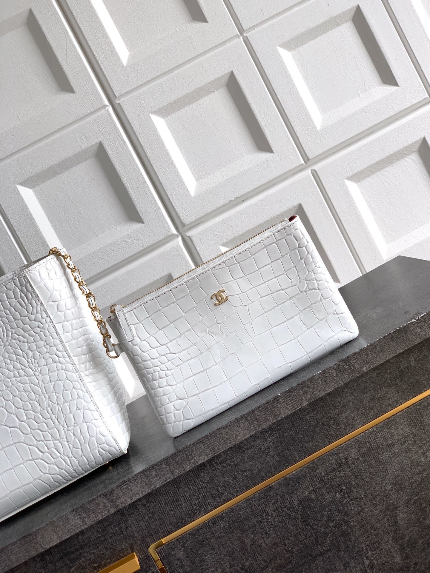 Chanel Crocodile-embossed Bag