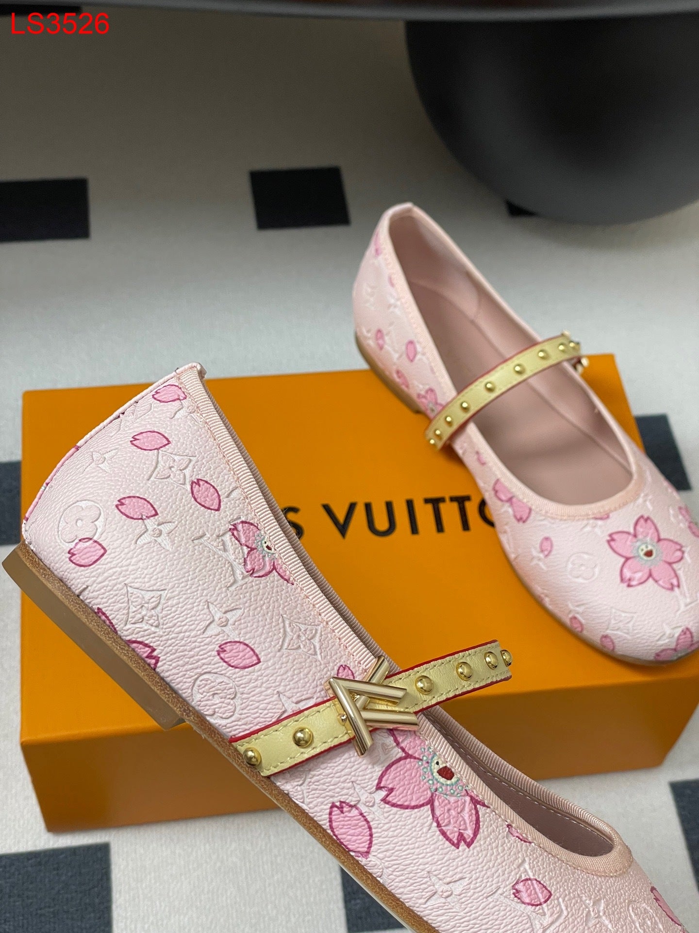 Louis Vuitton LV x TM Cherry Blossom Ballerina Flats