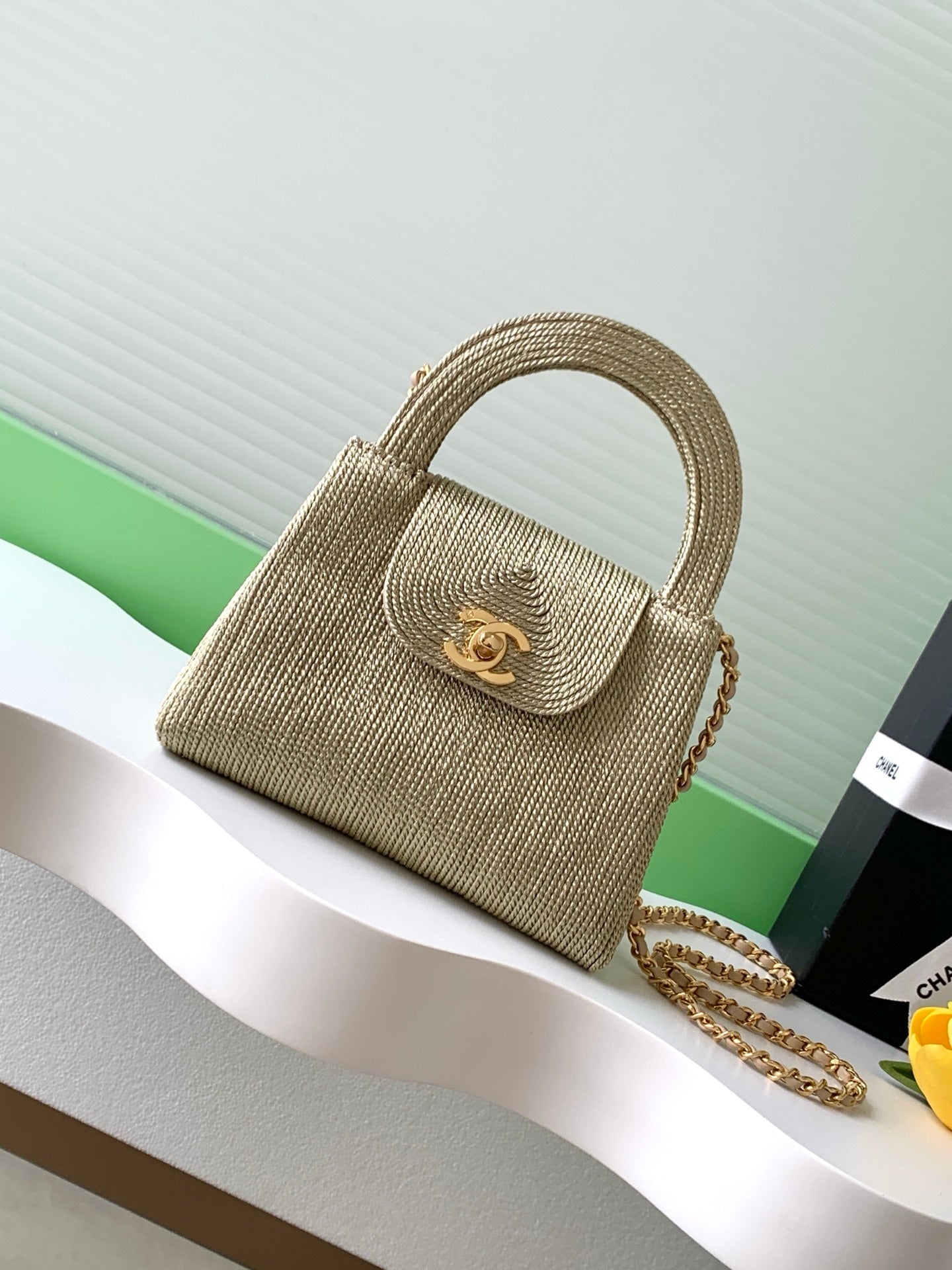 Chanel Top Handle Gold bag