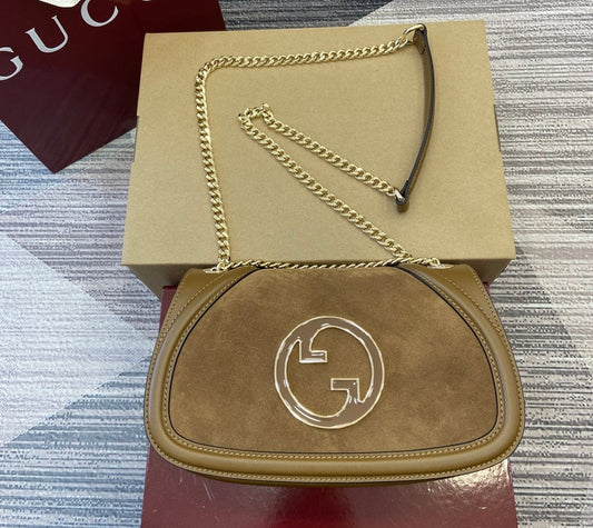 Gucci Blondie suede bag