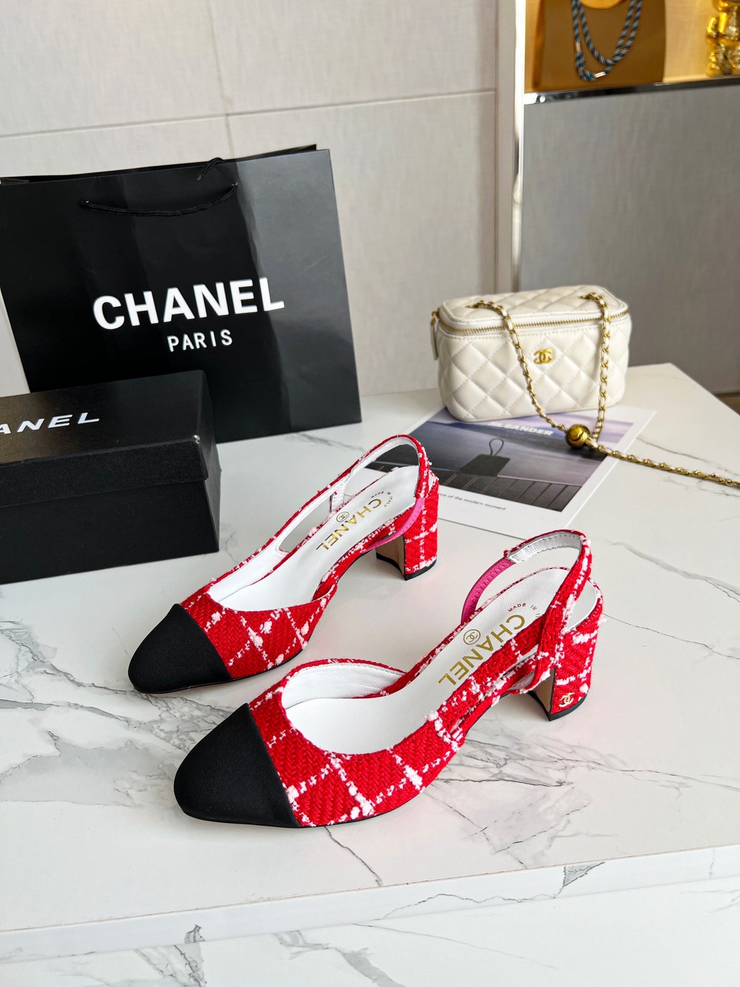 Chanel Tweed Heels