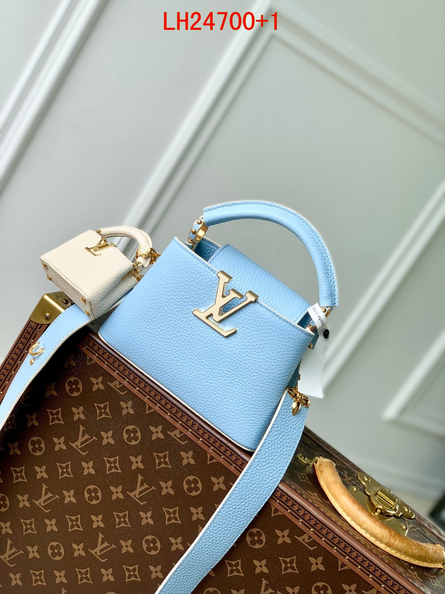Louis Vuitton Capucines mini and BB Taurillon leather