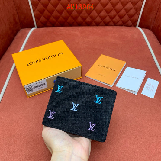 Louis Vuitton LV Blason Denim Multiple Wallet