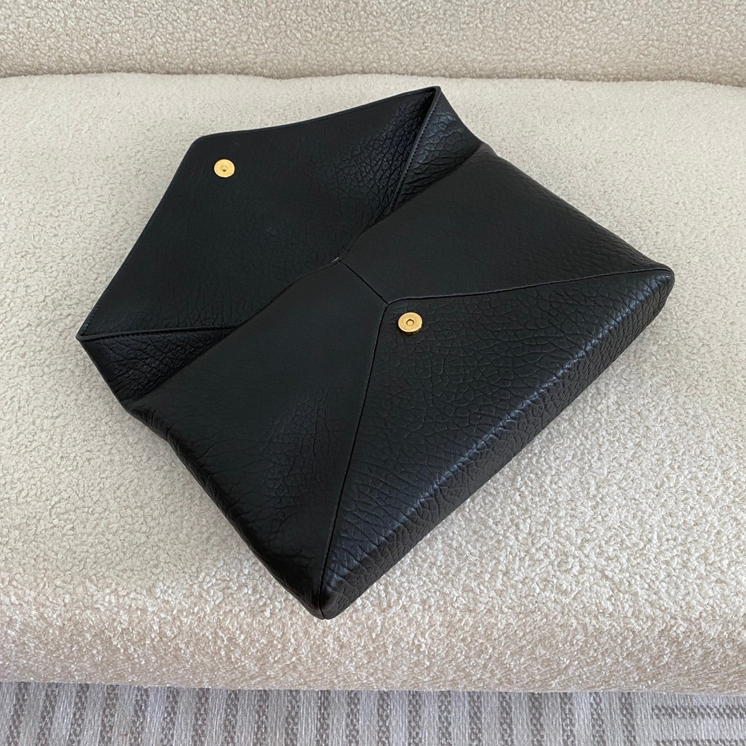YSL CASSANDRE LARGE ENVELOPE POUCH IN LAMBSKIN
