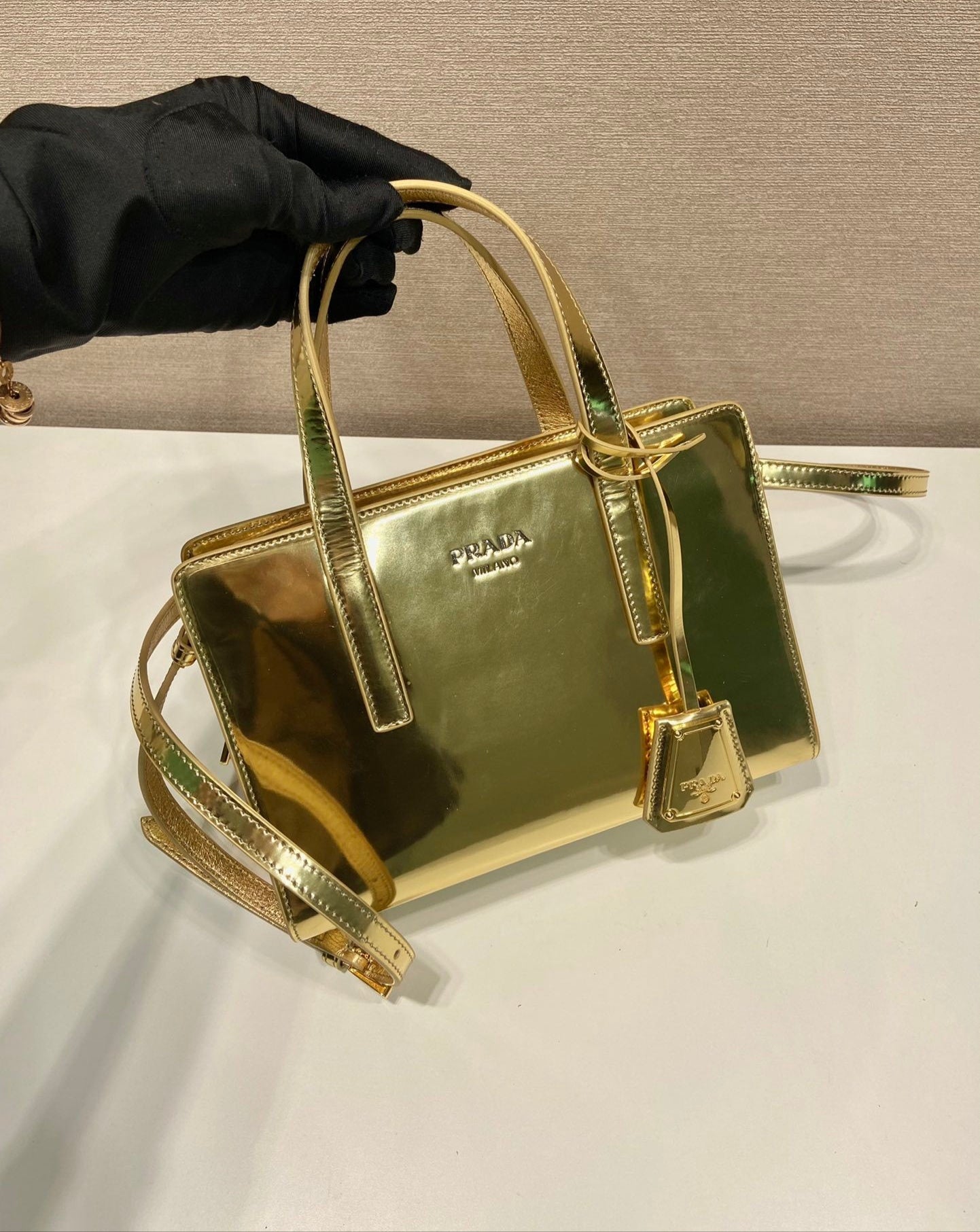 Prada Shine Re edition Top handle bag