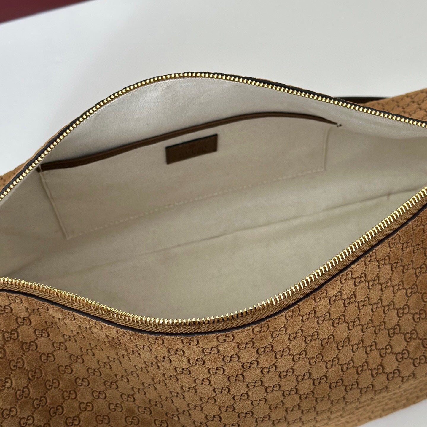 Gucci GG Large Half Horsebit Suede