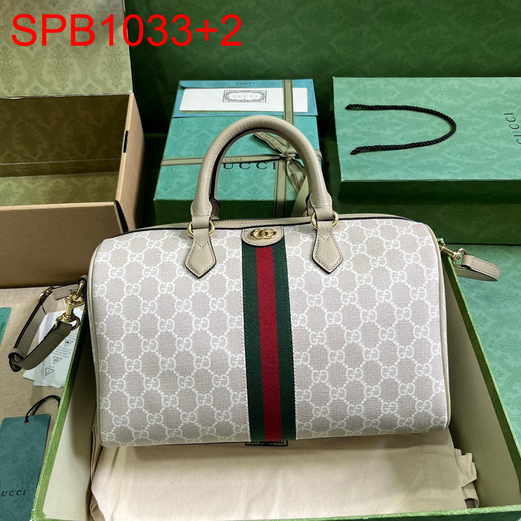 Gucci OPHIDIA GG MEDIUM TOP HANDLE BAG