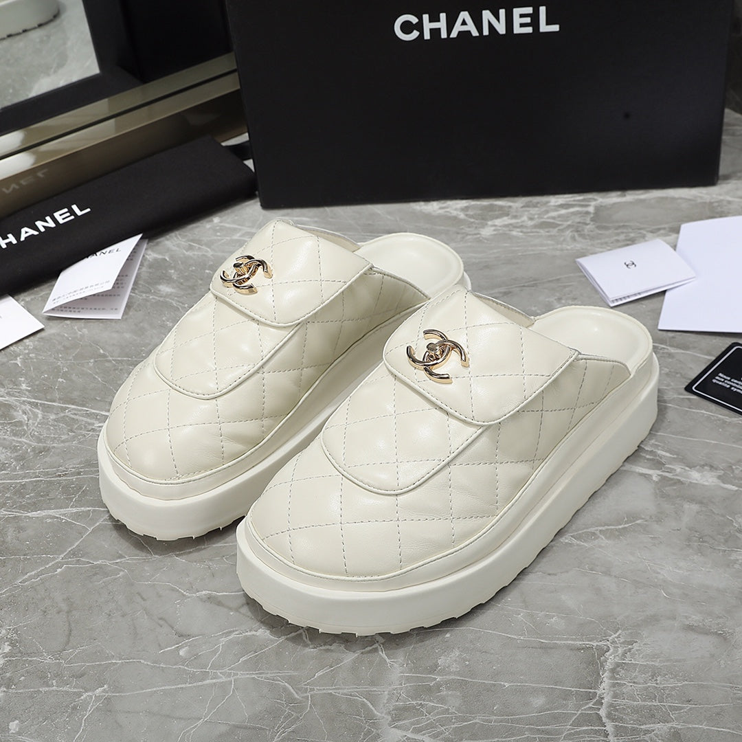 Chanel Leather Clog