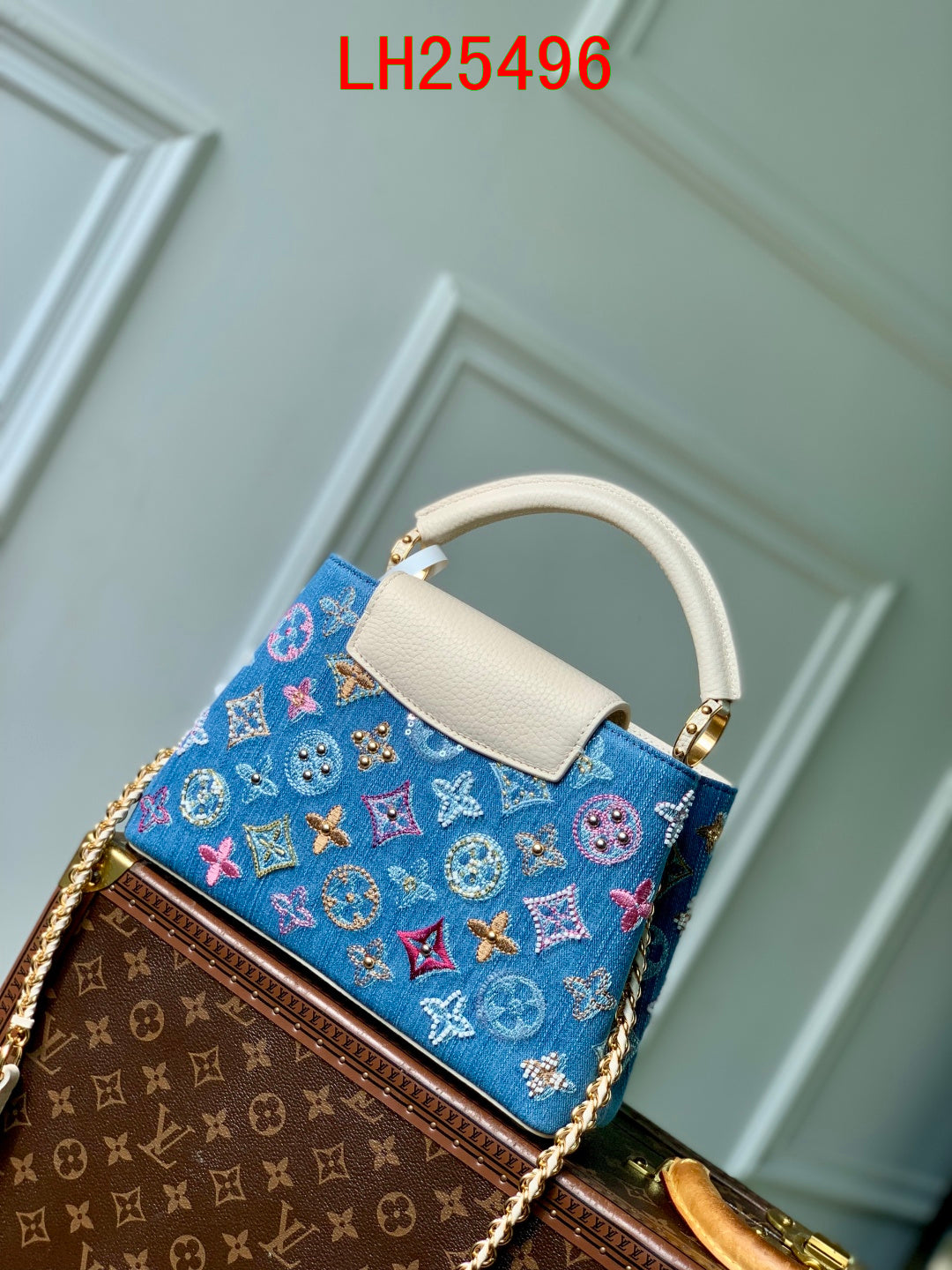 Louis Vuitton Capucines Mini  in Monogram denim