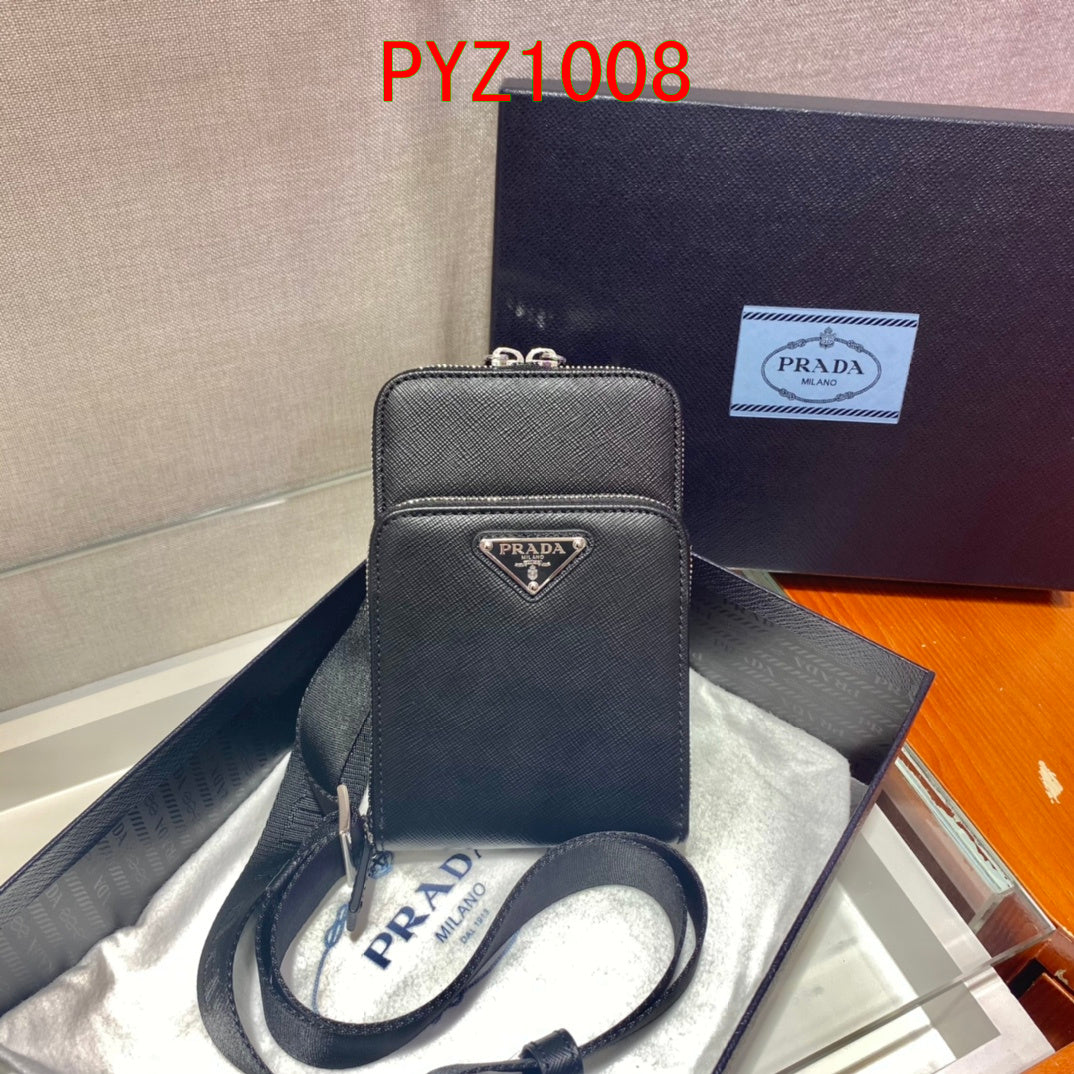 Prada leather smartphone case bag