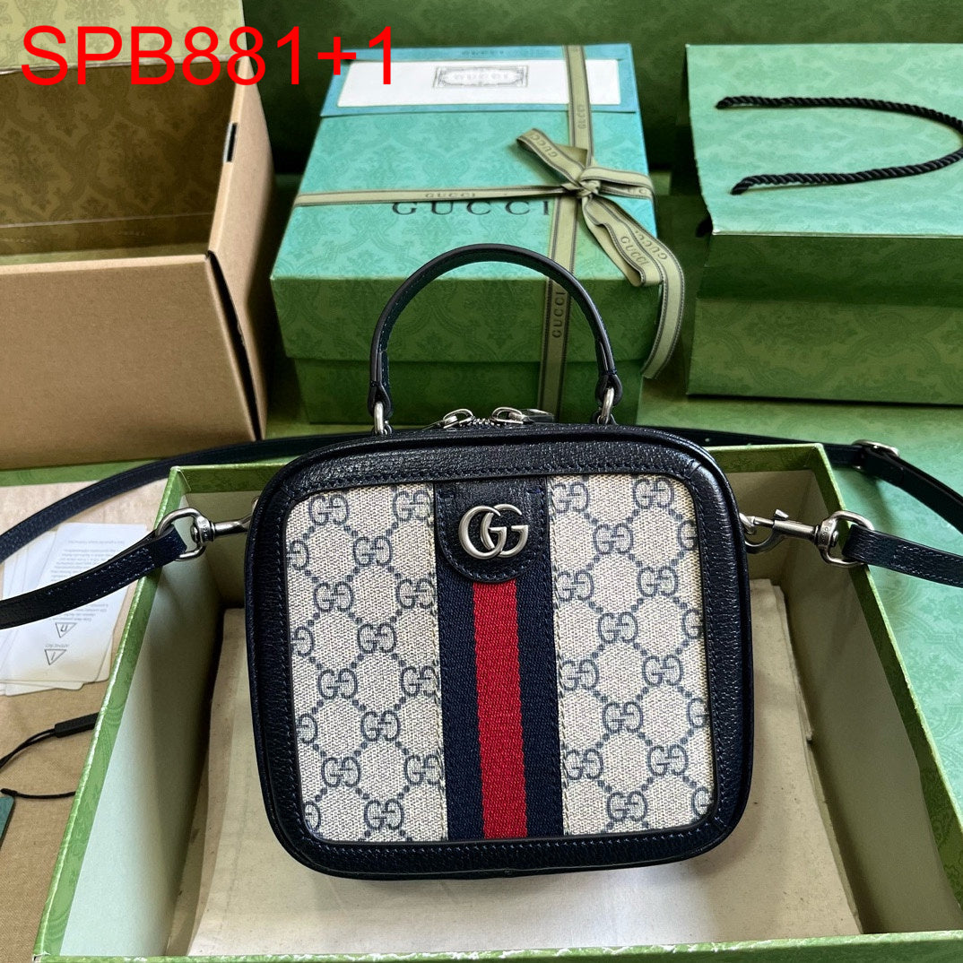 Gucci OPHIDIA GG MINI TOP HANDLE BAG