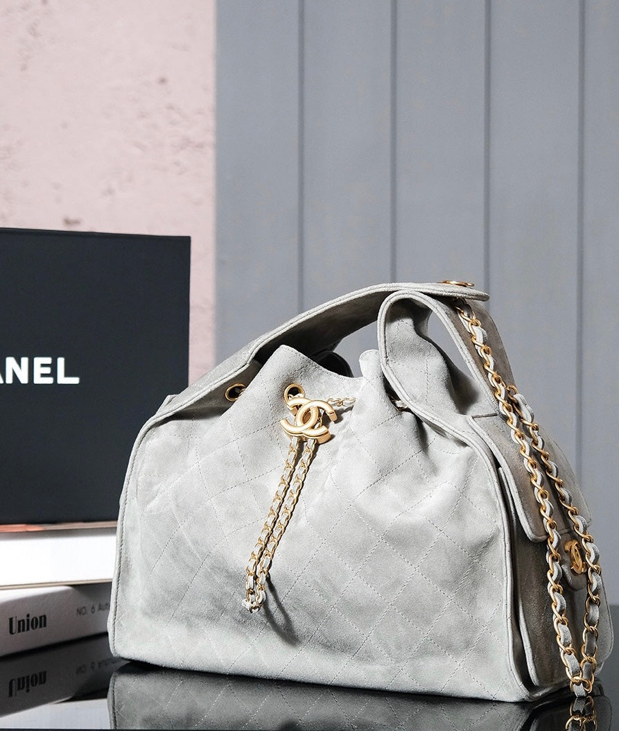 Chanel 2024 Collection Suede Hobo Large bag